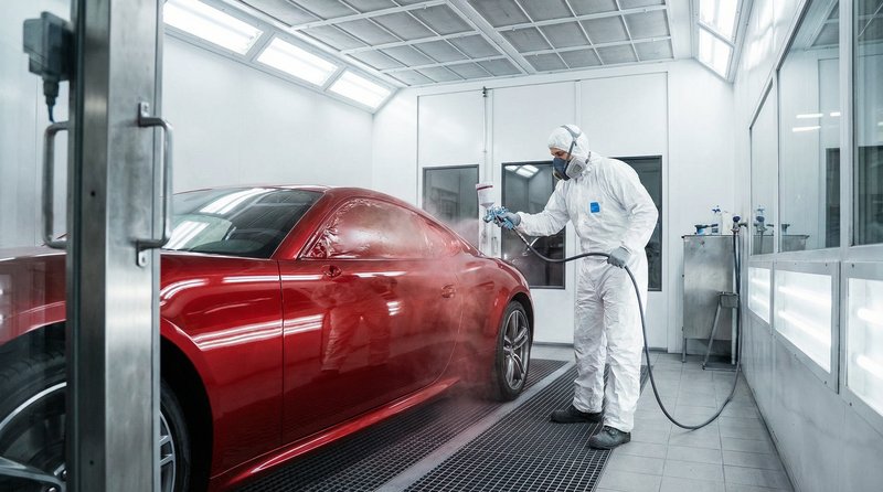 肉丝短视频：跑车喷漆改色